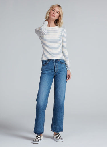 LONG SLEEVE RIB CREW