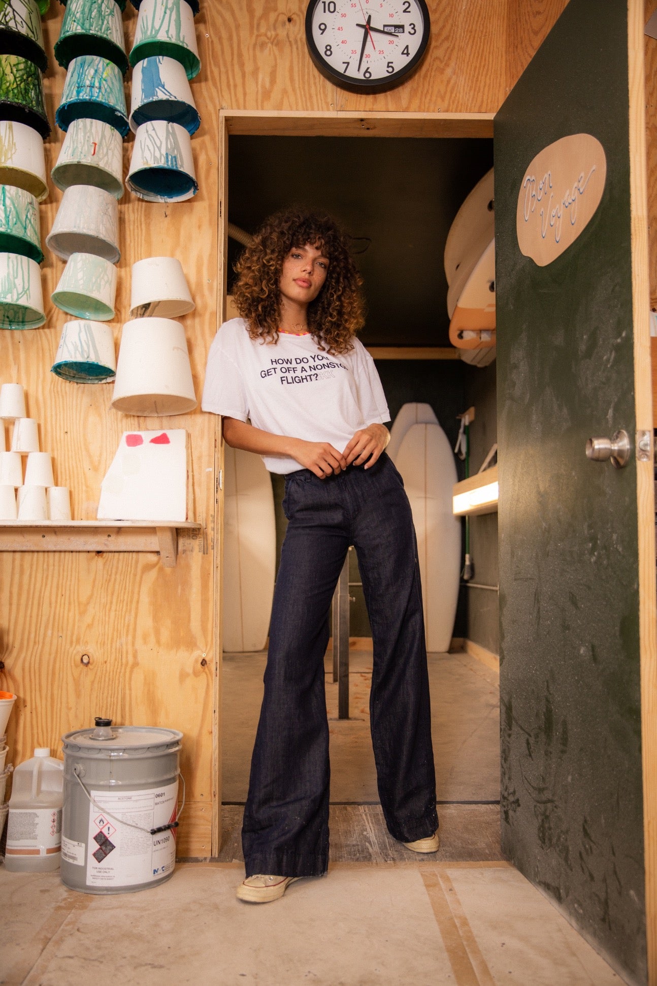 US 三軒茶屋 'Fake Vintage Denim Easy Pants Type-47'フェイク