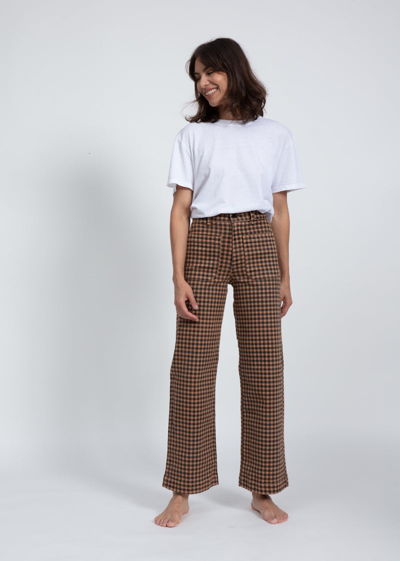 Sailor pant plaid