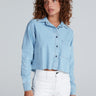 Cropped Denim Shirt