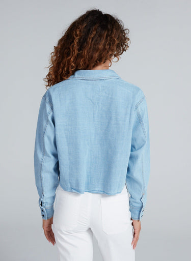 Cropped Denim Shirt